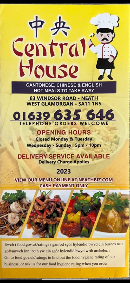 Central House chinese Neath